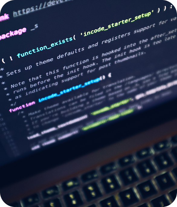 Decorative image about coding services