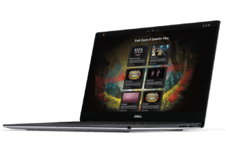 Dark Queen Game website on laptop
